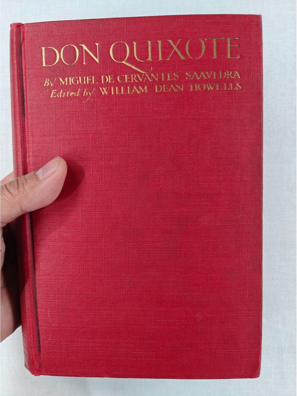 Don Quixote Cervantes 1923 First Edition Harper & Brothers Red Hardcover Antique